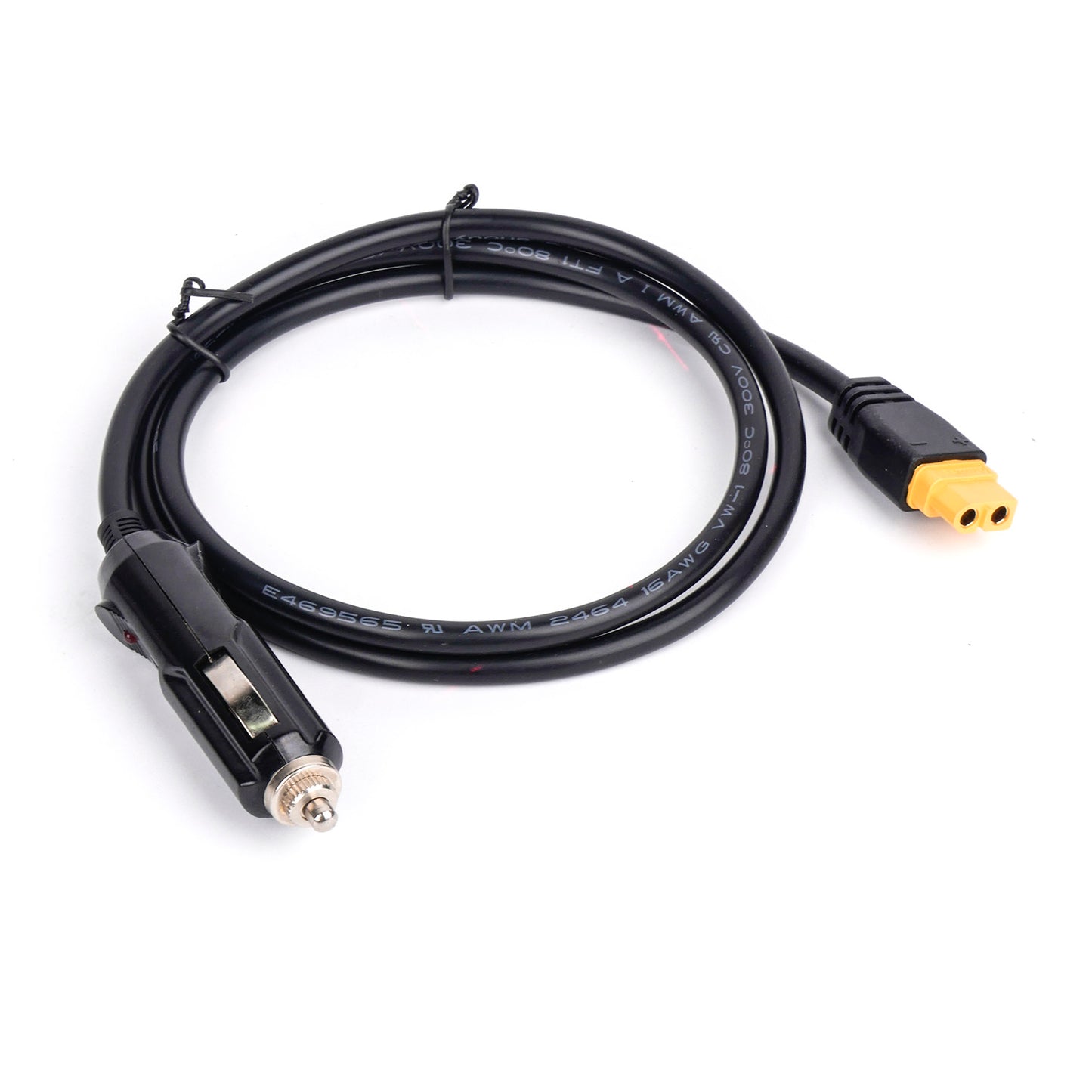 Cigarette Lighter to XT-60 Female Adapter Cable 1M with Fuse